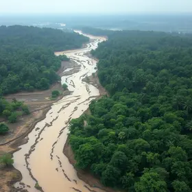 Enquanto Manaus enfrenta seca, interior do Amazonas registra temporais
