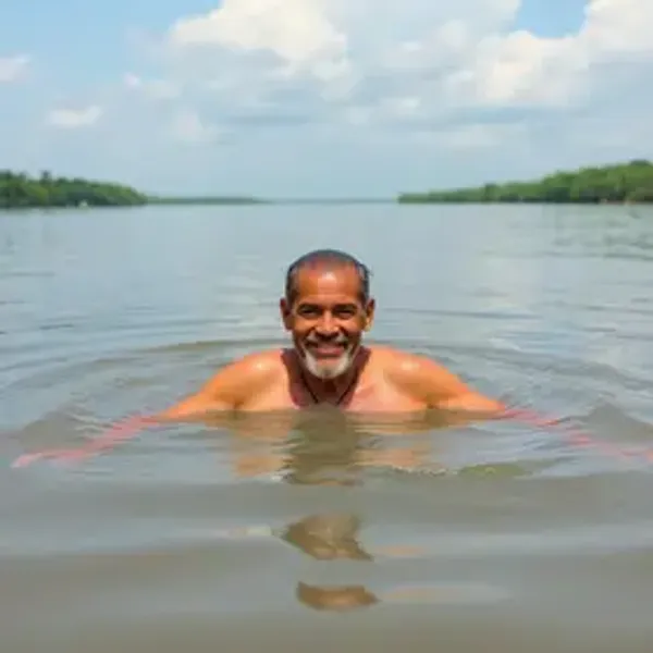 Após cruzar o Amazonas a nado, ‘Homem peixe’ chega ao Pará
