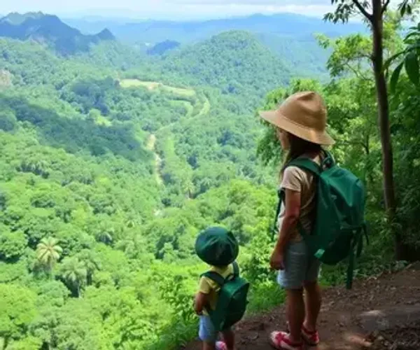 Trilhas na Amazônia com crianças: cuidados e experiências leves
